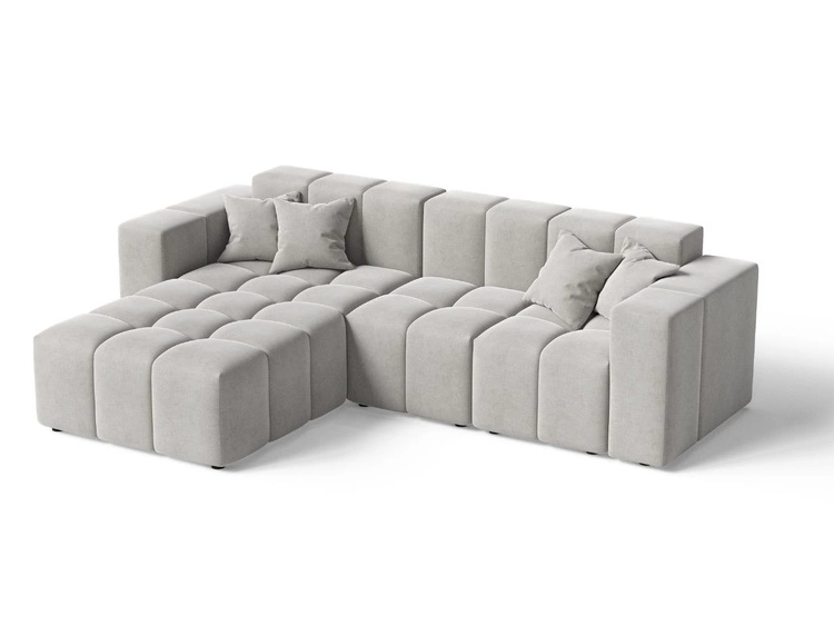 Ecksofa L-Form Links Moderne Ecksofa Loopo Grau