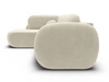 Ecksofa mit Schlaffunktion und Bettkasten Rechts Carino Beige