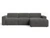 Ecksofa L-Form Rechts Lavia Dunkelgrau