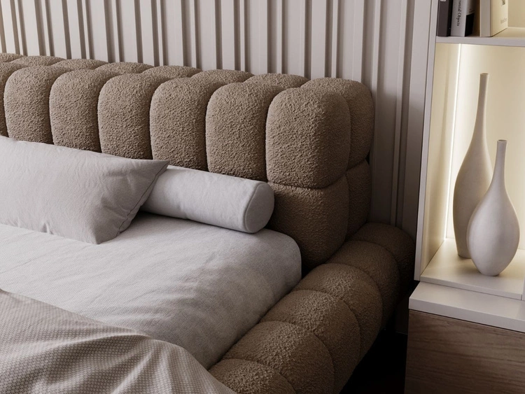 Polsterbett mit Lattenrost 160x200 Imagine Braun