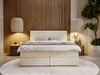 Boxspringbett mit Bettkasten 140x200 Marbella Beige