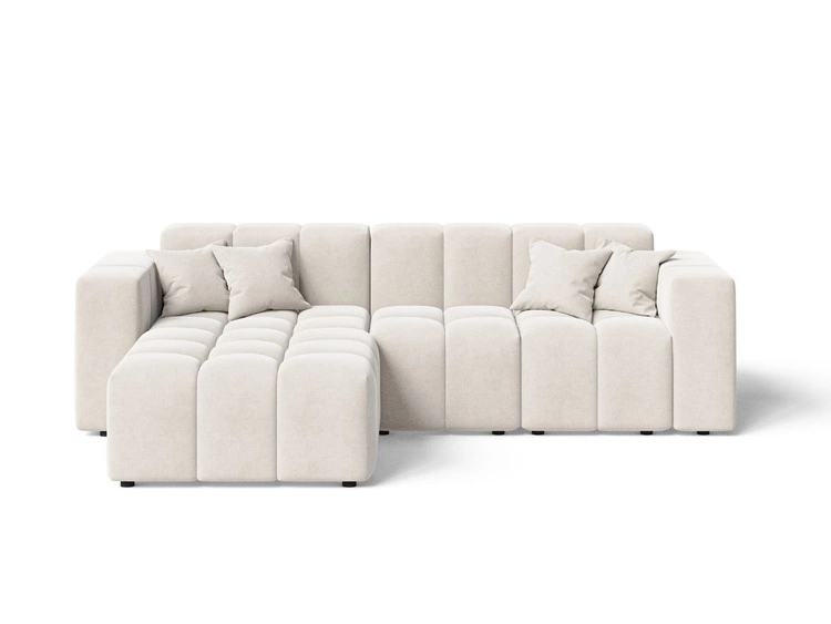 Ecksofa L-Form Links Moderne Ecksofa Loopo Creme
