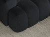 Ecksofa L-Form Rechts mit Schlaffunktion und Bettkasten Caleo Schwarz