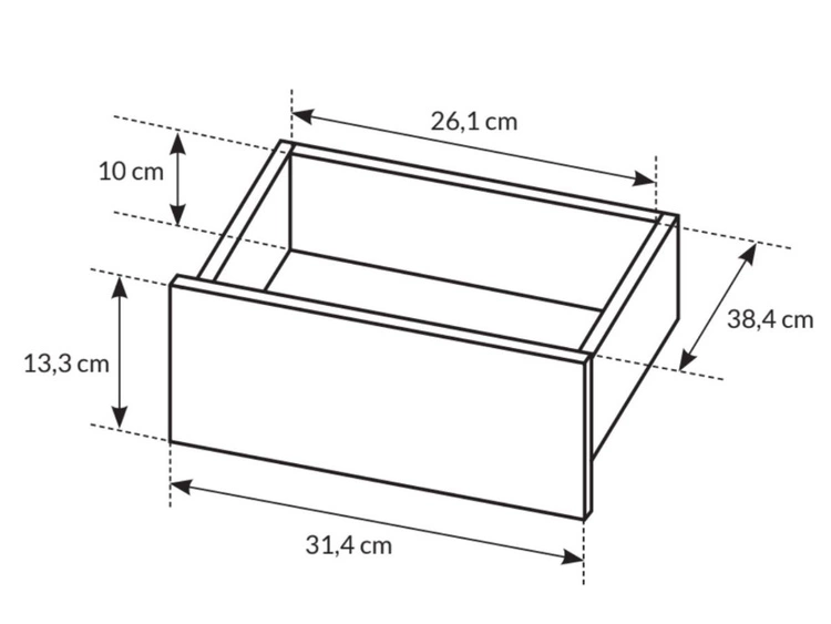 Schreibtisch mit Schubladen Anes Beige
