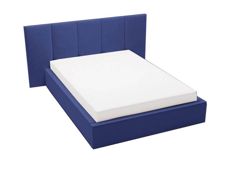 Polsterbett mit Bettkasten und Lattenrost 160x200 Lizbona Dunkelblau