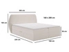 Boxspringbett mit Bettkasten 160x200 Bogota Beige