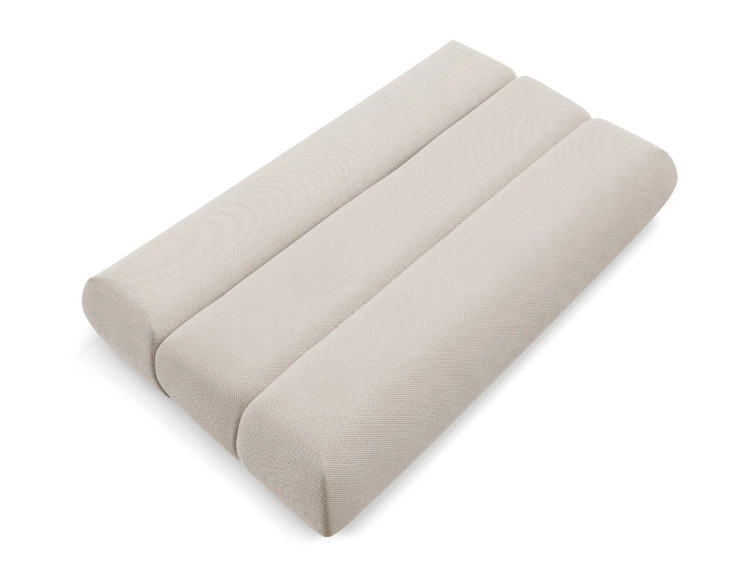 Schlafsofa mit verstellbarer Rückenlehne, Schlaffunktion und Bettkasten Figo Beige