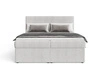 Boxspringbett mit Bettkasten 200X200 Brisa Grau