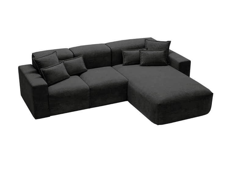 Ecksofa L-Form Rechts Moderne Ecksofa Leni Schwarz