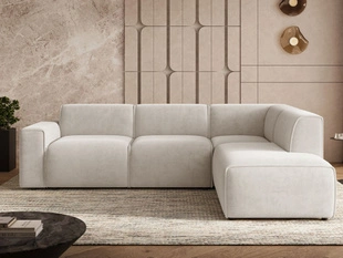 Ecksofa L-Form Rechts Eluno Hellbeige