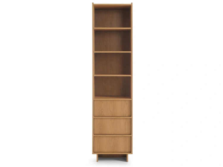 Bücherregal mit Schubladen Azumi Karamell Eiche