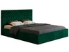 Polsterbett mit Bettkasten und Lattenrost 160x200 Loris Grün