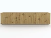 Set mit zwei TV-Lowboard mit Türen 150 cm Kioto Artisan Eiche
