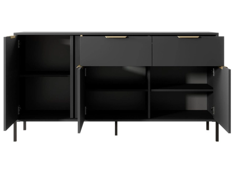 Kommode mit Türen und Schubladen Drino Anthrazit