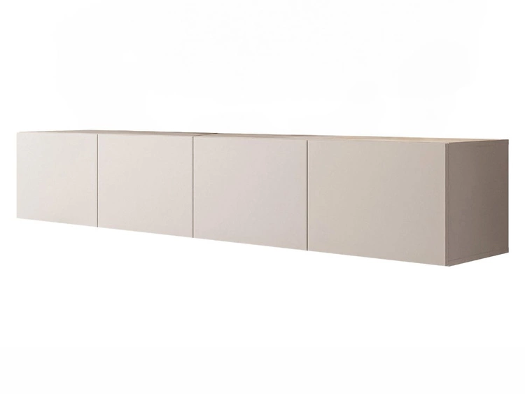 Hängeschrank mit Türen und LED-Beleuchtung 200 cm Nodoo Kaschmir