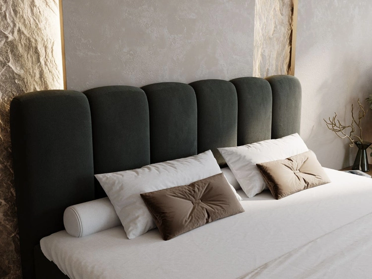 Boxspringbett mit Bettkasten 180x200 Cloud Dunkelgrau