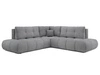Ecksofa mit Schlaffunktion und Bettkasten Links Kair Grau
