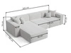 Ecksofa L-Form Links Arizona Schwarz
