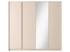 Kleiderschrank mit Spiegel Dego Beige