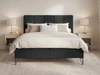 Boxspringbett mit Bettkasten 180x200 Vendi Schwarz