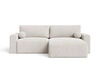 Ecksofa L-Form mit Schlaffunktion und Bettkasten Aurora Hellbeige