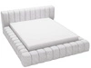 Polsterbett mit Bettkasten und Lattenrost 160x200 Italia Hellgrau