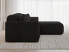 Ecksofa L-Form Rechts Nork Schwarz