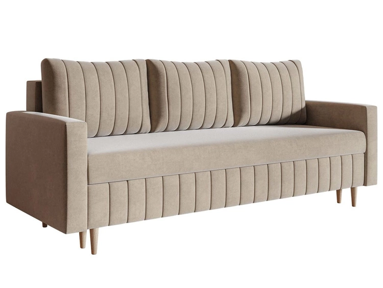 Schlafsofa mit Bettfunktion und Bettkasten Castelo Beige