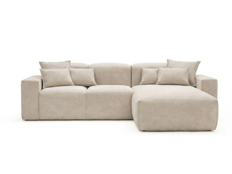 Ecksofa L-Form Rechts Moderne Ecksofa Leni Beige
