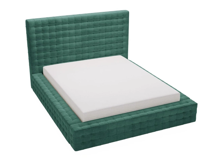 Polsterbett mit Bettkasten und Lattenrost 160x200 Barbados Grün