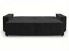 Schlafsofa mit Bettfunktion und Bettkasten Sivra Schwarz