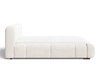 Polsterbett mit Bettkasten und Lattenrost 140x200 Aubi Creme