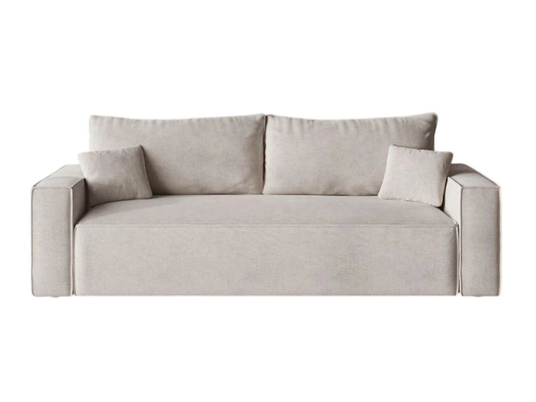Schlafsofa mit Bettfunktion und Bettkasten Sivra Beige