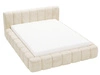 Polsterbett mit Bettkasten und Lattenrost 120x200 Ibiza Beige