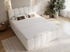Boxspringbett mit Bettkasten 180x200 Bouclé-Stoff Cloud Beige