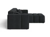 Ecksofa L-Form Rechts Moderne Ecksofa Loopo Schwarz