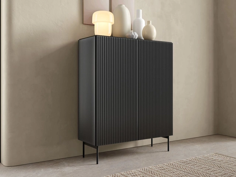 Wohnzimmer-Set Qualita Schwarz