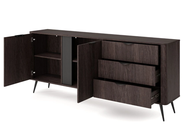 Hochkommode mit Türen und Schubladen Magico Eiche Dunin