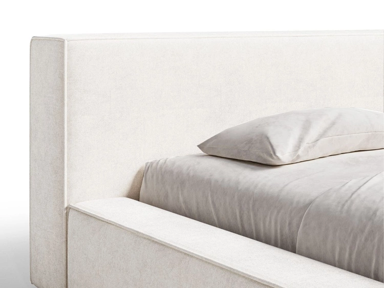 Polsterbett mit Bettkasten und Lattenrost 180x200 Mali Creme