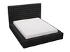 Polsterbett mit Bettkasten und Lattenrost 160x200 Barbados Schwarz