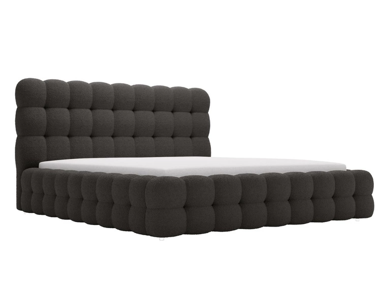 Polsterbett mit Bettkasten und Lattenrost 180x200 Twist Schwarz