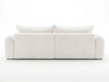Ecksofa L-Form Links mit Schlaffunktion und Bettkasten Bonno Creme 