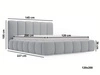 Polsterbett mit Bettkasten und Lattenrost 120x200 Cloud Anthrazit