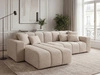 Ecksofa L-Form Links Nork Beige