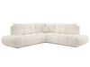 Ecksofa mit Schlaffunktion und Bettkasten Links Kair Beige