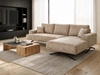 Ecksofa L-Form auf Metallbeinen Leto Rechts Beige