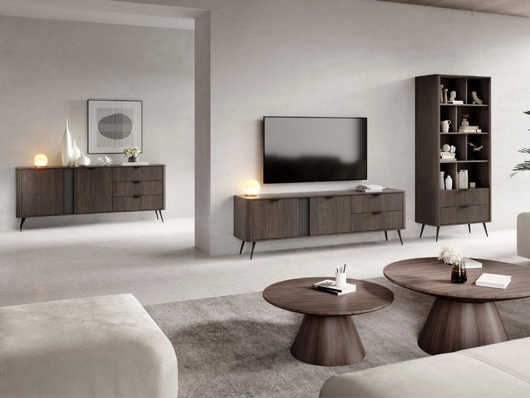 Regal mit zwei Schränken Magico Eiche Dunin