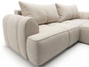 Ecksofa L-Form Rechts mit Schlaffunktion und Bettkasten Bonno Beige