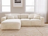 Ecksofa L-Form Links Moderne Ecksofa Leni Beige