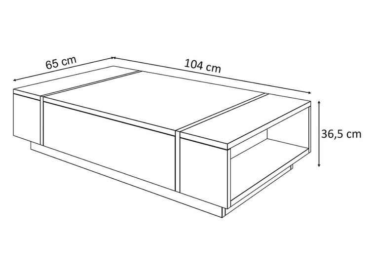 Wohnzimmer-Set mit goldenen Griffen im Glamour-Stil Lunelie Weiß Hochglanz